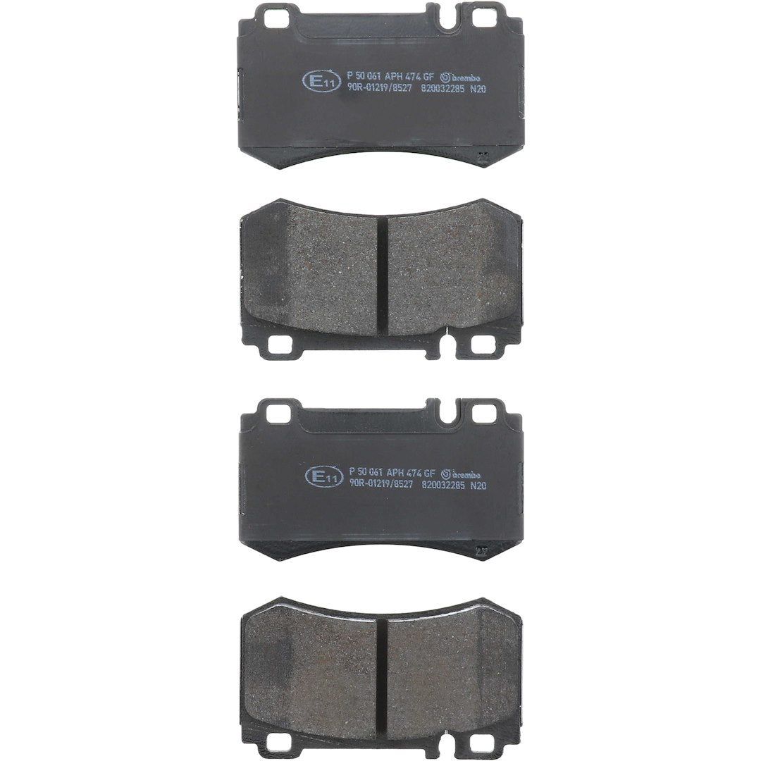 Brembo Premium Low-Met OE Equivalent Pad Brake Pad P50061 - Disc Set