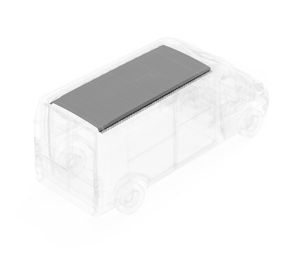 Legend Fleet Precision Cut Van Ceiling Liner 655-114-2614 - White Prom 159