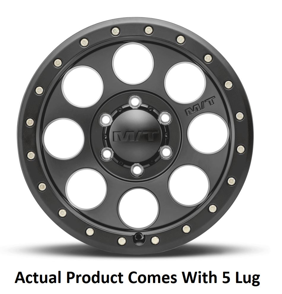 M.T. Wheel Modern Low Profile Cap Design 274463 - 17X9 5X5.5 4.53 MT Classic Pro Blac