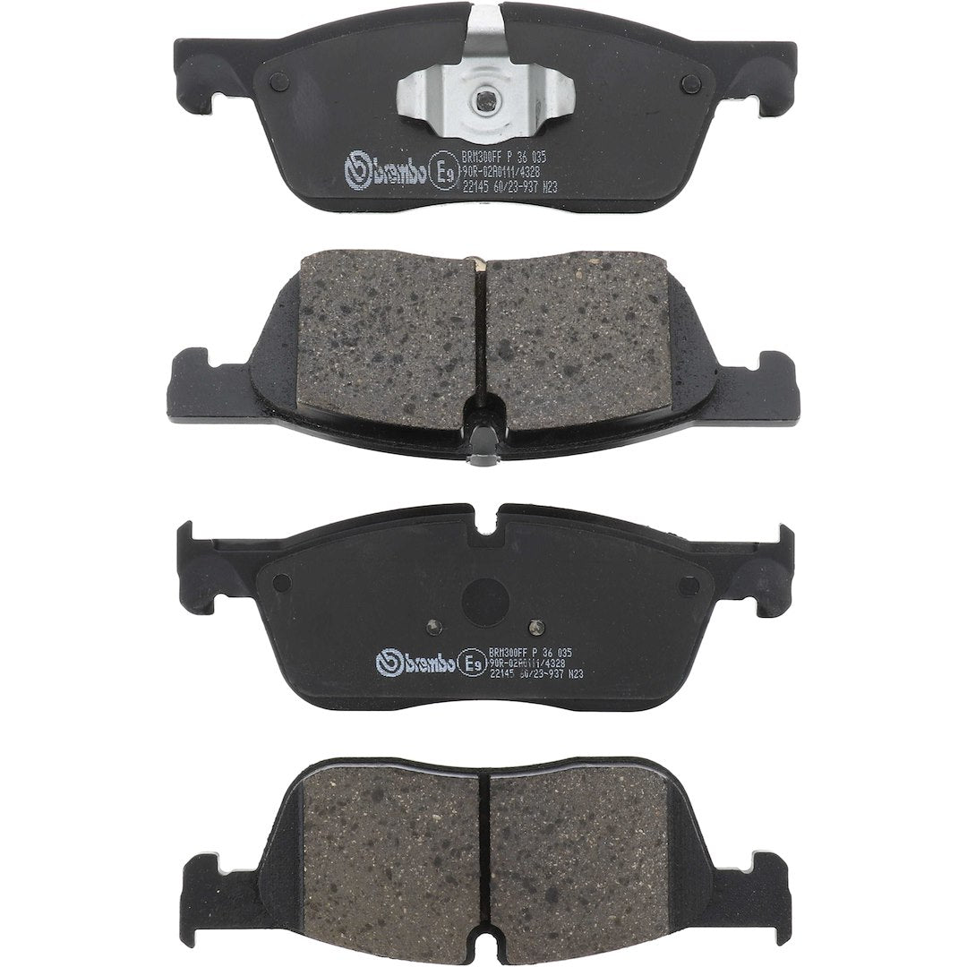 Brembo Premium Low-Met OE Equivalent Pad Brake Pad P36035 - Disc Set
