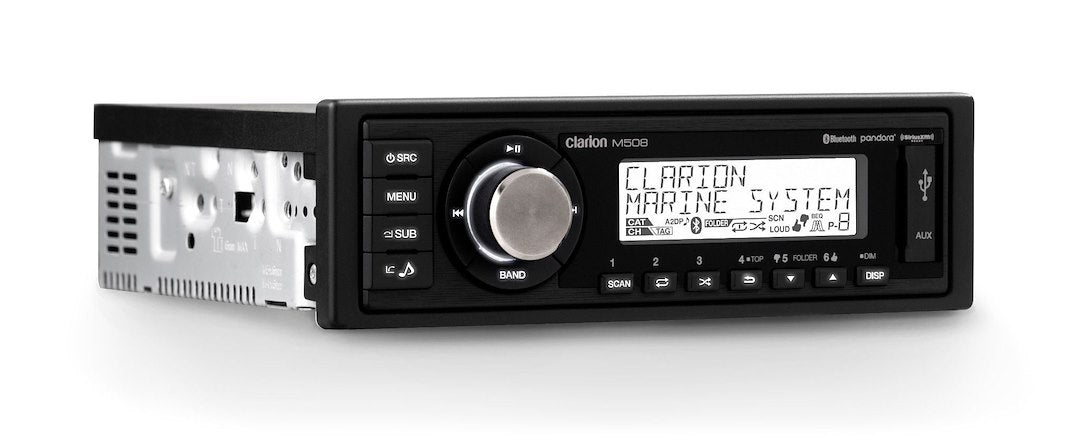 Clarion Bluetooth® Music Streaming Radio 010-03195-00 - Digital Media Receiver Standard Din