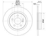 Hella 355119422 Premium quality brake discs - Carbon