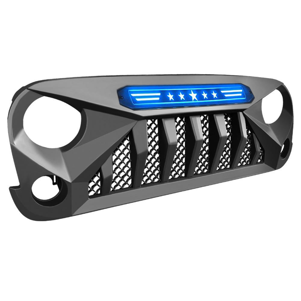 American MOD American Modified Unique Design Grille Amjpaa00116 - Blue Gladiator Star