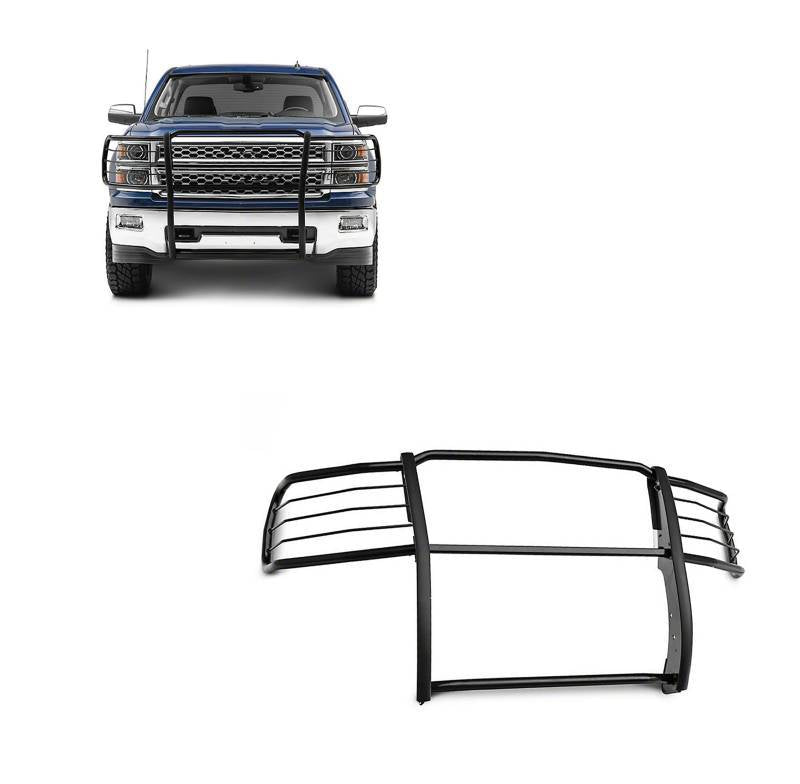 Black Horse No Drill Mounting Grille Guard 17GT27MA - 2014-2018 Chevrolet Silverado 1500