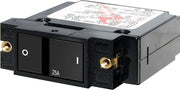 Blue SEA No Supplier Warranty Circuit Breaker 7405-BSS - SC1 Flat Rocker 25A