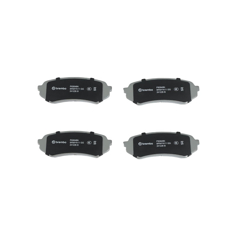 Brembo Premium Low-Met OE Equivalent Pad Brake Pad P83049N - Disc Set