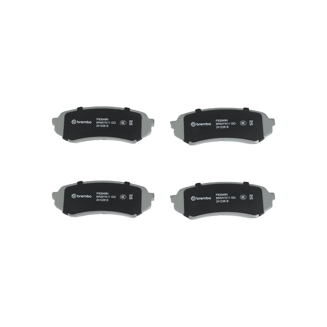 Brembo Premium Low-Met OE Equivalent Pad Brake Pad P83049N - Disc Set