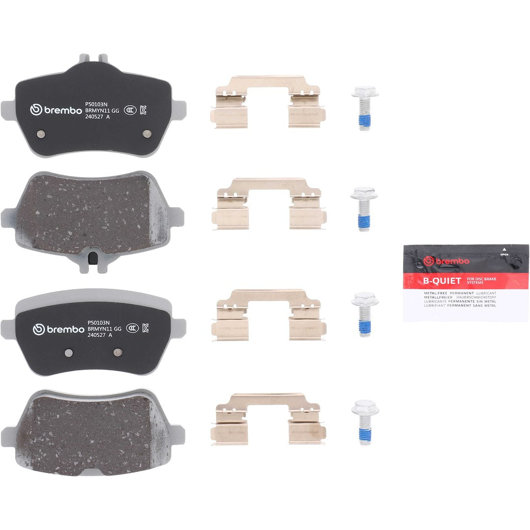 Brembo Premium Low-Met OE Equivalent Pad Brake Pad P50103N - Disc Set