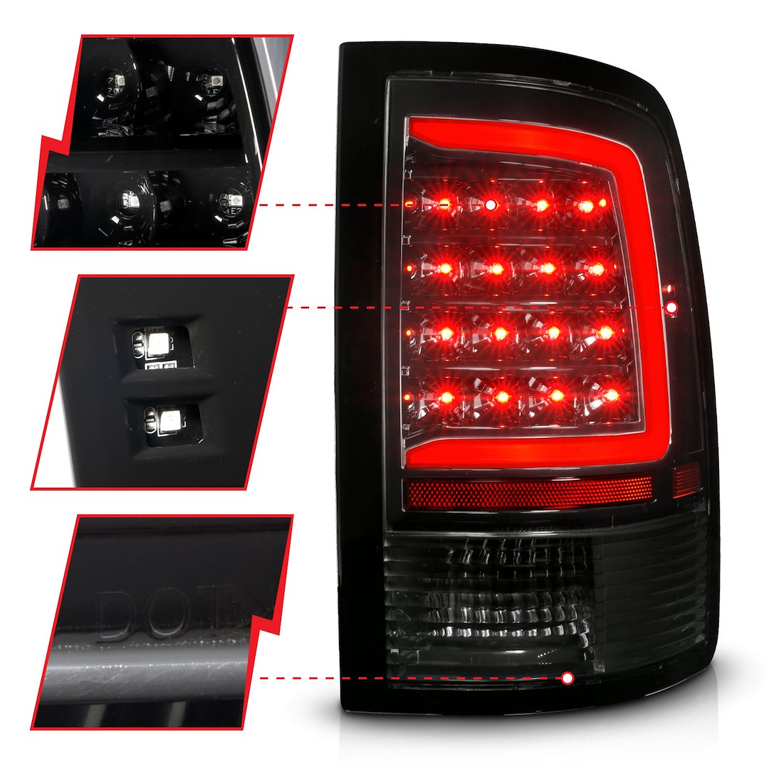 Anzo Easy To Install Tail Light Assembly 311452 - Led Taillight Plank Style Sequentia