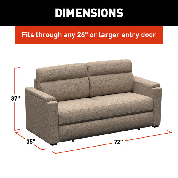 Lippert Comp Minimal Assembly Required Sofa 2024044359 - Rest Easy Sleeper 72 Dellmead
