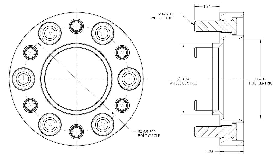 Spidertrax Easy To Install Wheel Spacer WHS036 - Toyota Lexus 5-1