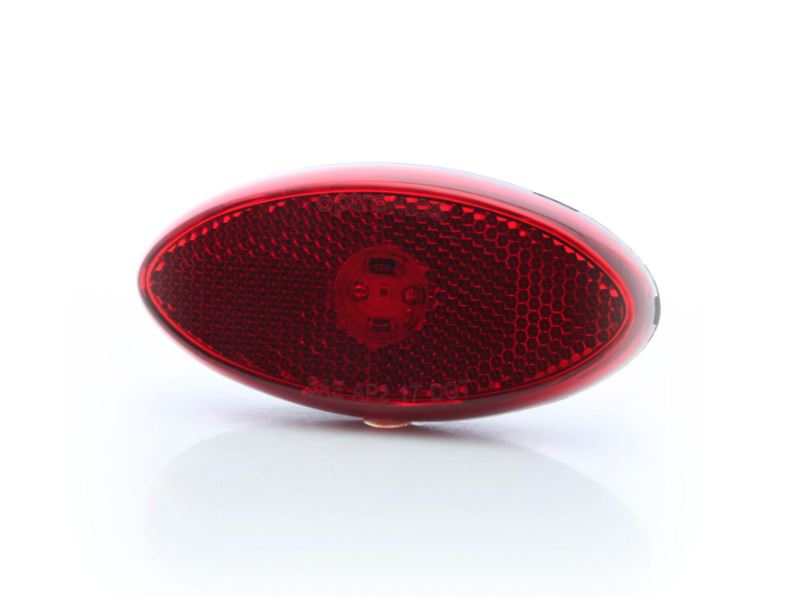 Optronics Hard Wired Connection Trailer Light MCL0030RBBP - Led Oval Marker Reflex