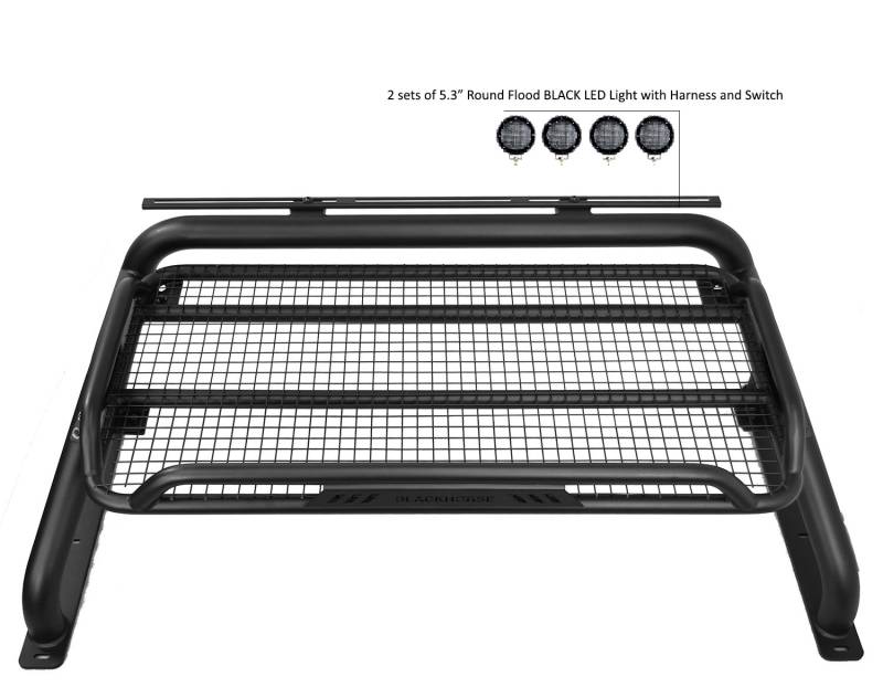 Black Horse RB-BA1B-PLFB Truck Bed Bar