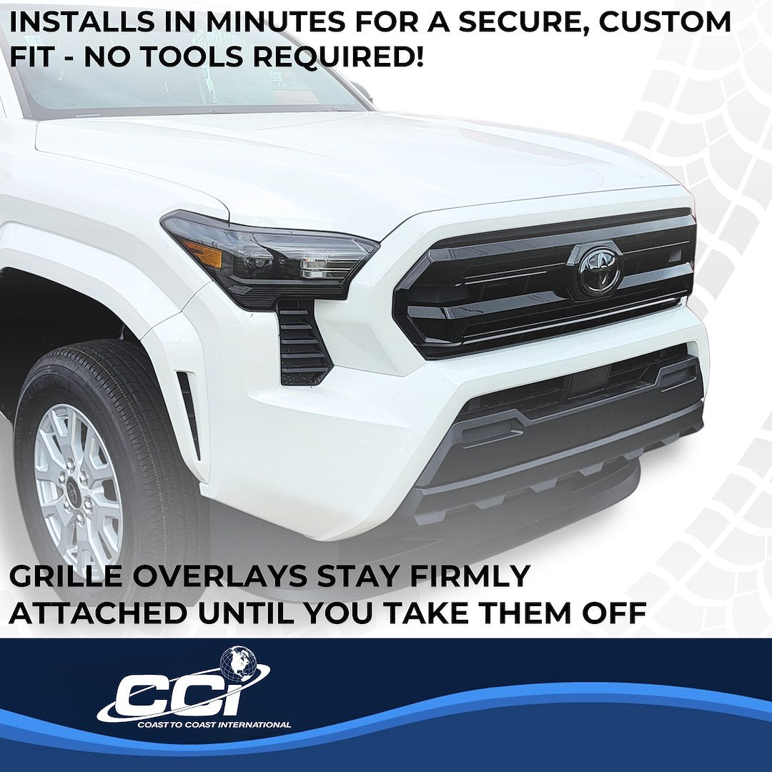 Coast2Coast Limited Lifetime Warranty Grille Insert GI202Black - Black GI 24-25 Tacoma SR SR5 1PC GL GI202BLK