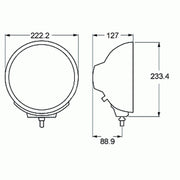 Hella 007560931 Driving/ Fog Light - Black