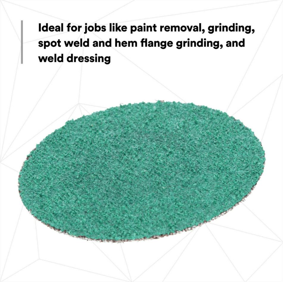 3M No Supplier Warranty Grinding Disc 36535 - Green Corps Roloc 36535