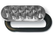 Jammy J-66-RCK - Red Clear Oval Led Gromm