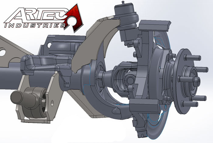 Artec Indust Made In The USA Axle Housing Truss TJ3010 - Strengthen Your Front Jeep Dana 30