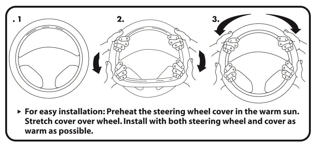 Plasticolor Easy Installation Steering Wheel Cover 006498R01 - Toyota Deluxe Swc
