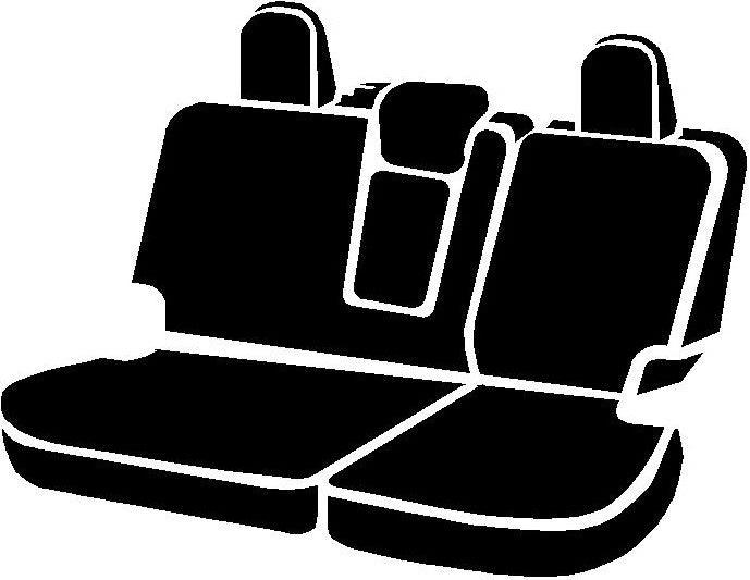 FIA Face Fabric Water Repellent Seat Cover SL65-2 Black/Black - SL Rear Split 40 Driver 60 Pas SL65-2 BLK/BLK