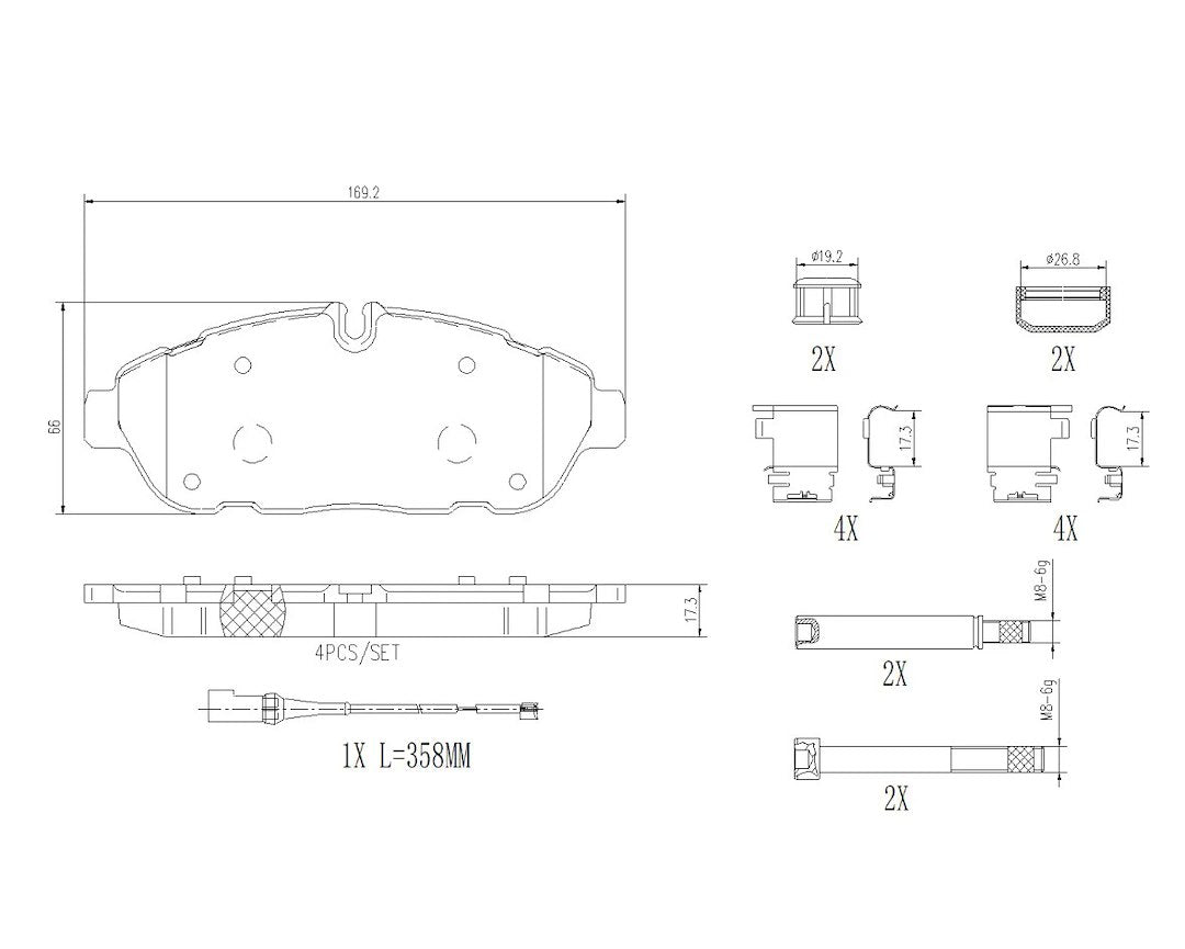 Brembo Ensures Comfort And Brembo Quality Brake Pad P24245N - Discbrakepadset Naoceramic