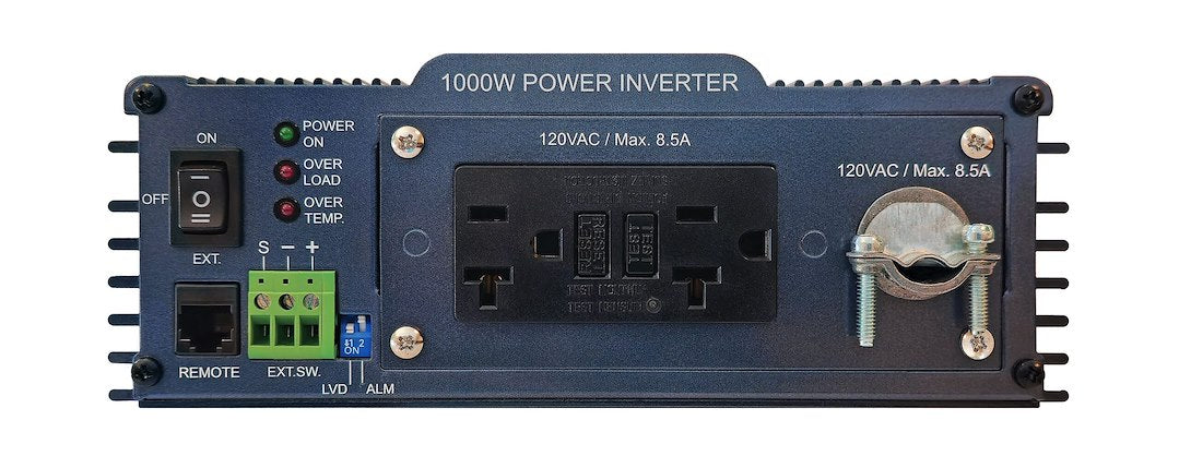 Samlex Amer Gfci Protected AC Outlets Power Inverter PST-1000-12HD - 1000 Watt Pure Sine Wave
