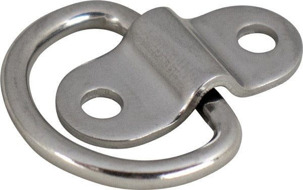 SEA DOG Installs With Two RH Fasteners D-Ring 090145-1 - Stainless Folding D-Ring