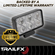 Trailfx Limited Lifetime Warranty Work Light 3X2WLF1 - 3X2 Rectangle 6X1.5W FL Sgl