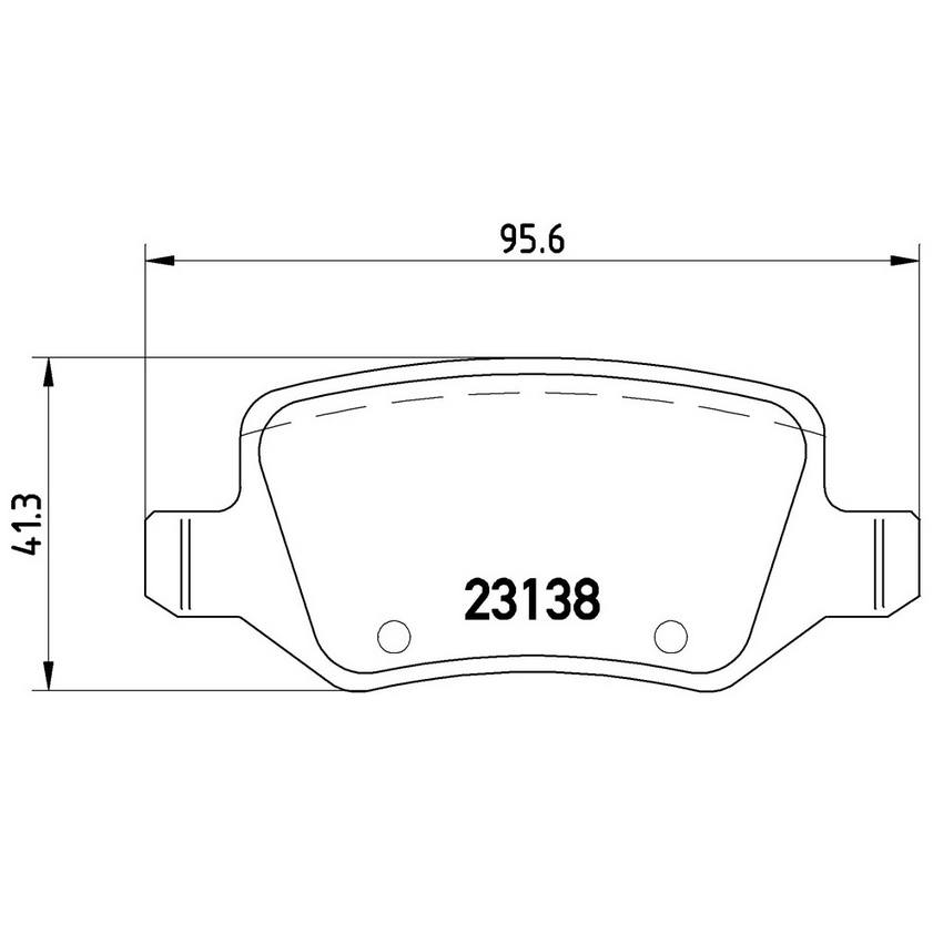 Brembo Premium Low-Met OE Equivalent Pad Brake Pad P50090 - Disc Set