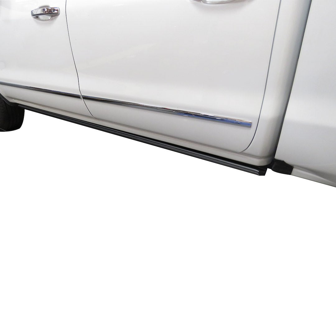 Black Horse Textured Anti Slip Step Surface Running Board PWBR1385 - 2014-2018 Chevrolet Silverado 1500