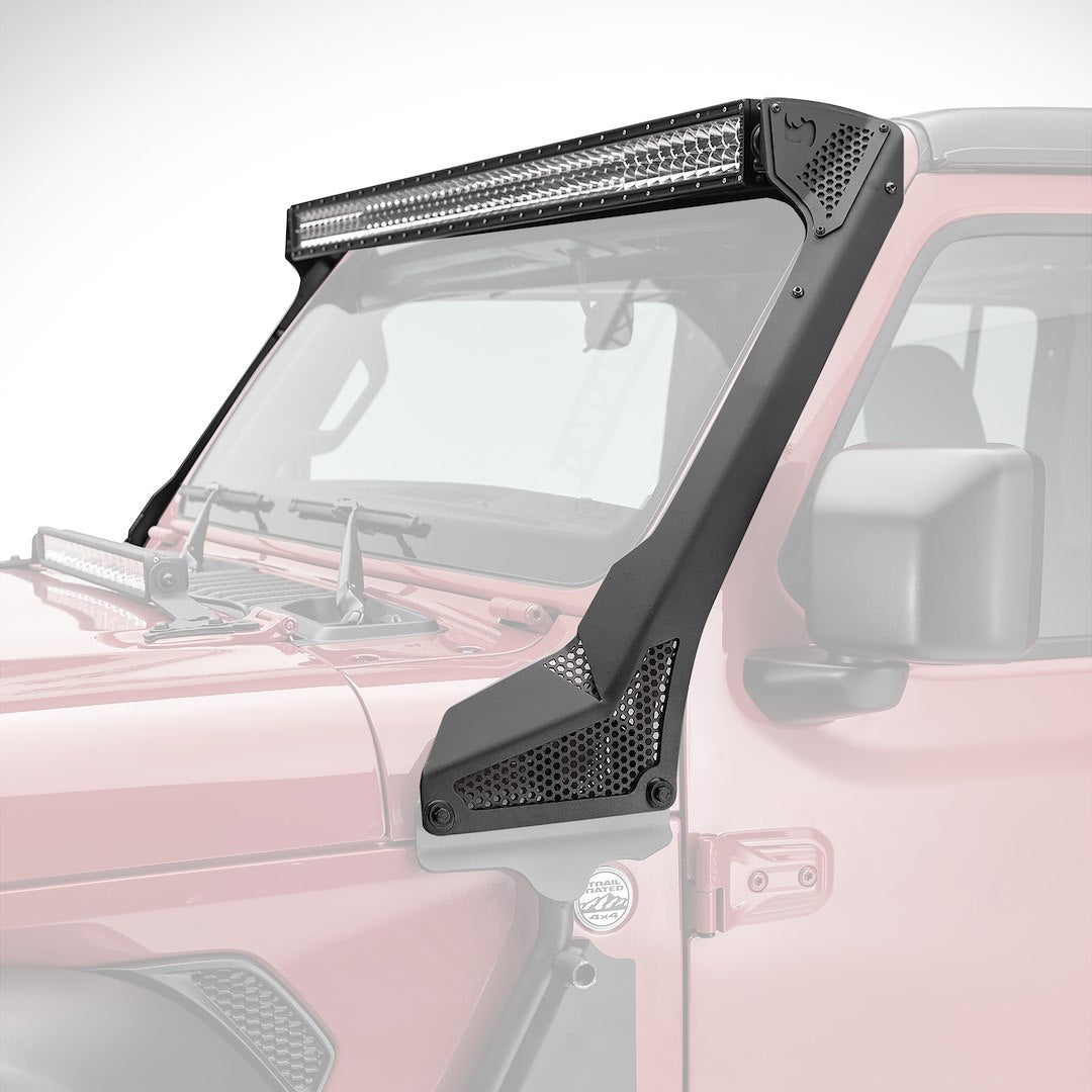 GO Rhino Easy no drill installation Light Bar Mounting Kit 730500T - 19-20 Jeep JL Jlu JT WS Lgt Mnt