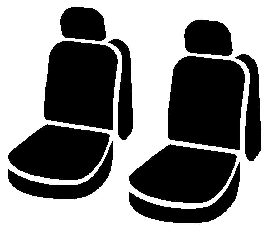 FIA Reinforced Double Stitching Seat Cover DT79-46 Black - Dura-Tech Pro Front Bucket Cov