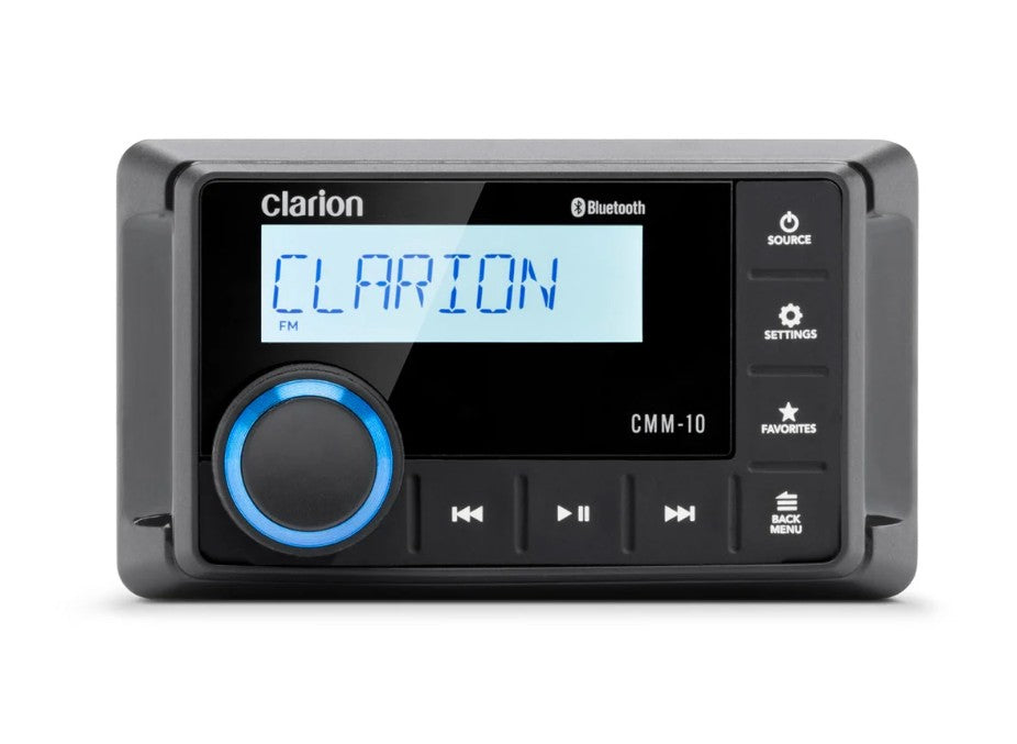 Clarion Intuitive Interface With Large Text Radio 010-03442-00 - Ultra-Compact Weatherproof Source