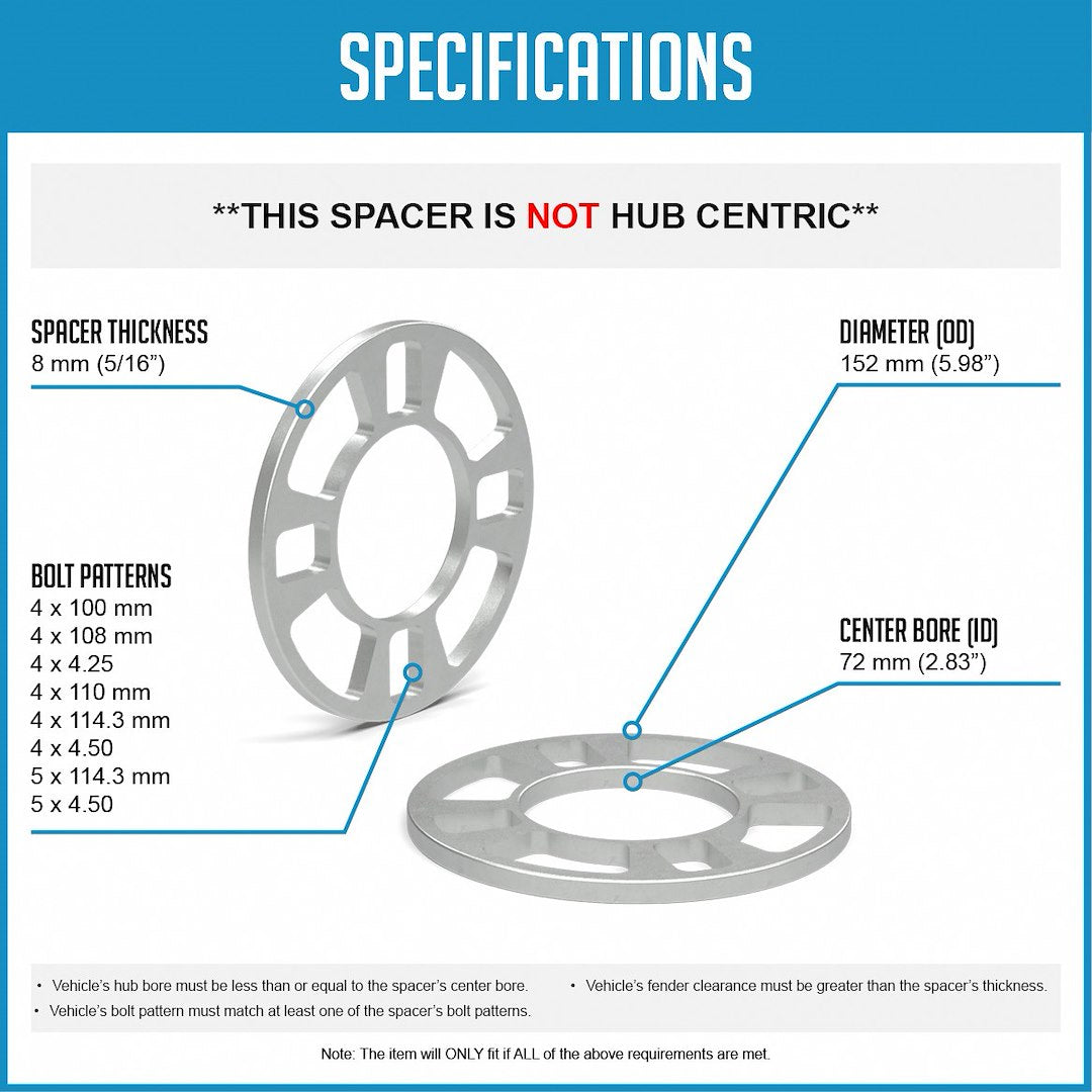 Revolution 911120-A Wheel Spacer