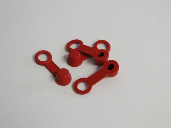Helix Racing 202-2001 - Red Brake Bleeder Cap Tether