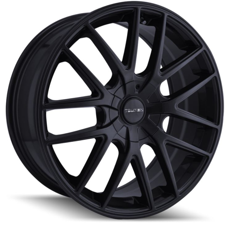 Wheel Group With Touren Logo Center Cap 3260-2811FMB - Matte Black TR60 3260 Full