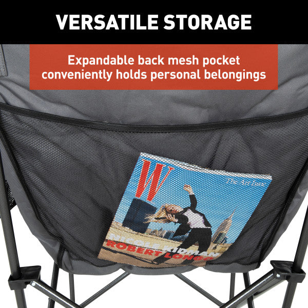Lippert Comp Lightweight And Easy To Transport Camping Chair 2024043334 - Dark Gray Heated Camp