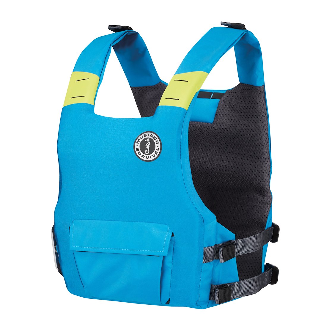 Mustang Surv Front Storage Pocket PFD - Personal Floatation Device MD7183-268-0 - Blue Lifevest Khimera Dual Flotation