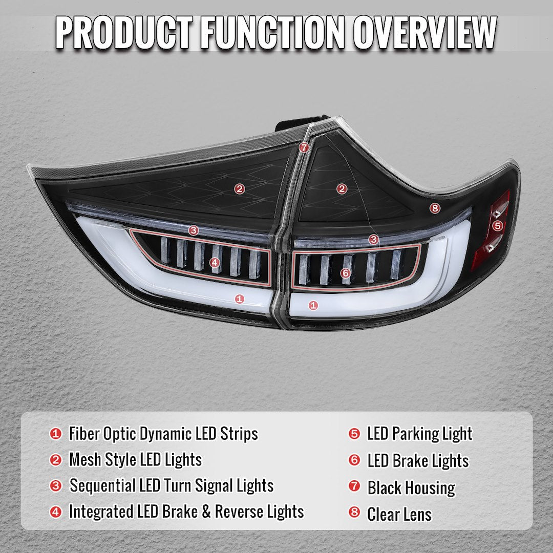 Spec-D Tunin LT-SNA11Jmled-SQ-RS Tail Light Assembly