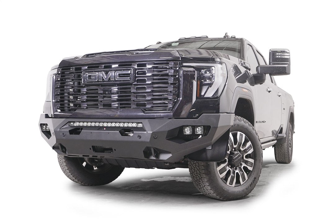 FAB Fours Aggressive Design Bumper GM24-X6251-B - Gmc 2500-3500 HD Matrix Front Bumpe