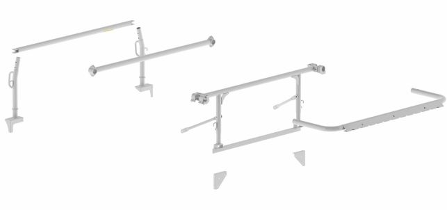 Holman 12004W Constructed From Steel - White Pro Leg Crossbar Kit
