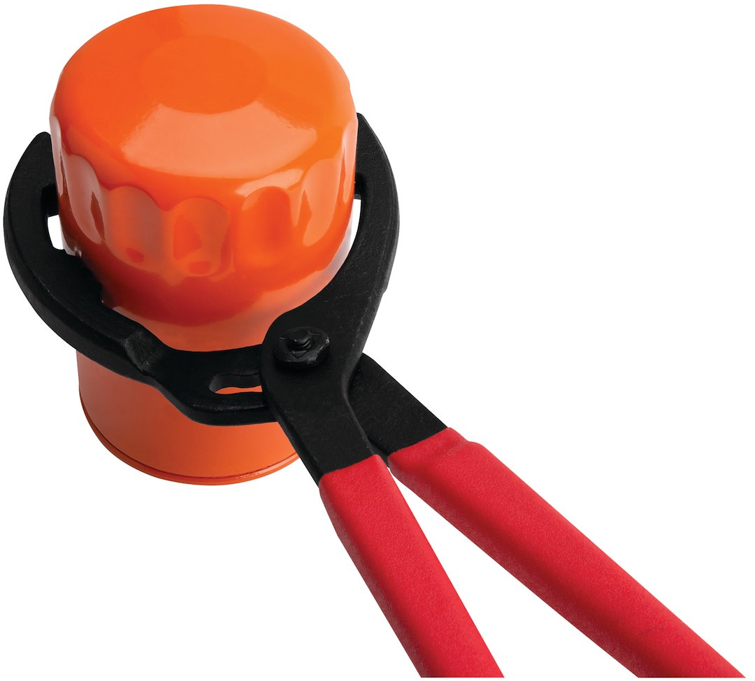 Perform Tool Safety Button Locks In Place Oil Filter Wrench W54311 - Pliers