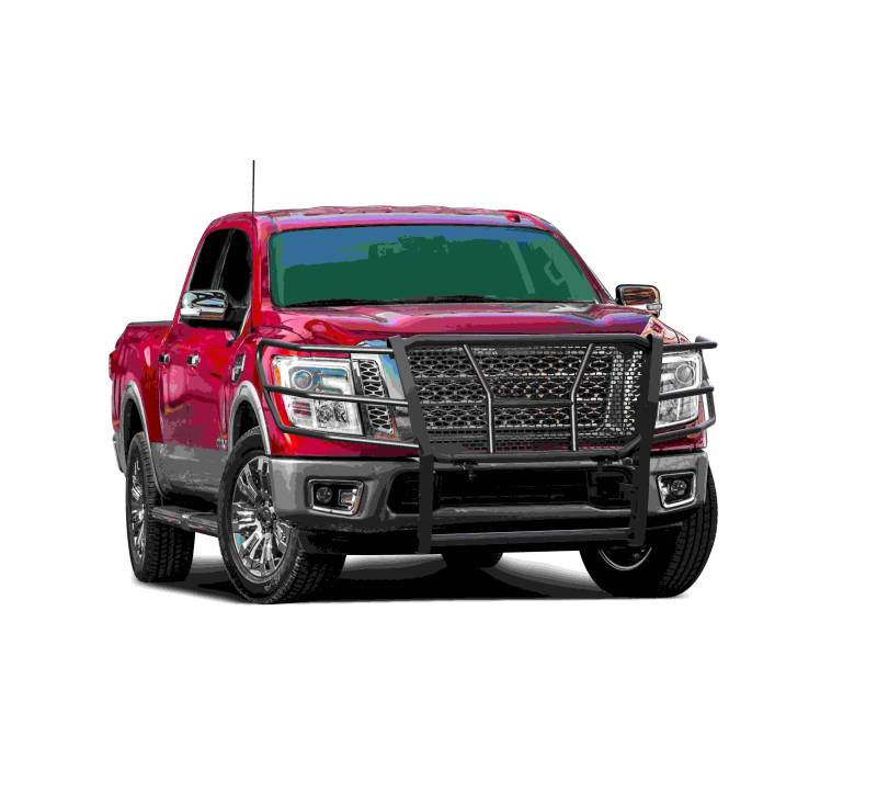 Black Horse Patent Approved Grille Guard RU-Niti17-B - Rugged Heavy Duty 2017