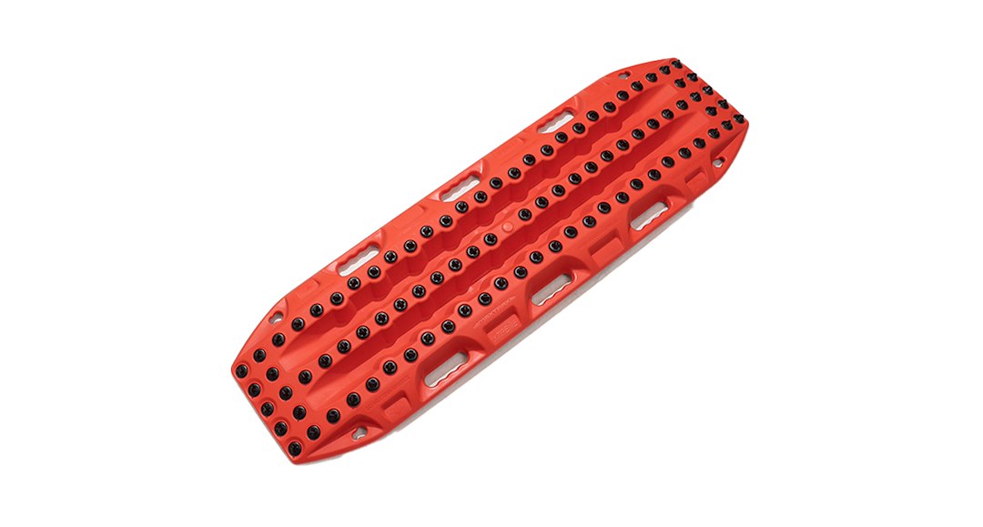 Rhino Rack Six Glove-Friendly Handles Traction Mat MTXXFJR - Red Maxtrax Xtreme FJ