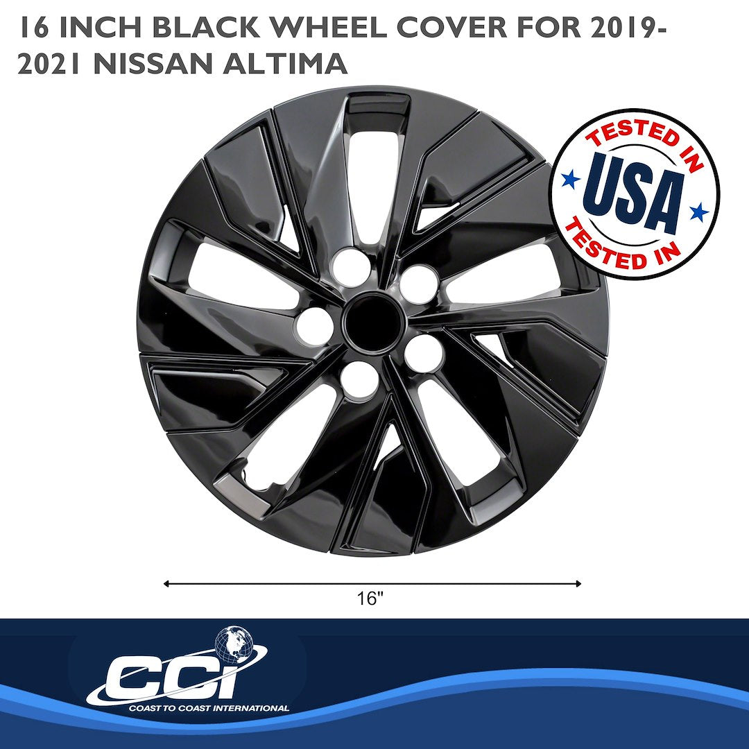 Coast2Coast Limited Lifetime Warranty Wheel Cover IWC53816Black - Black WC 19-25 Altima 16 Spl SP IWC53816BLK