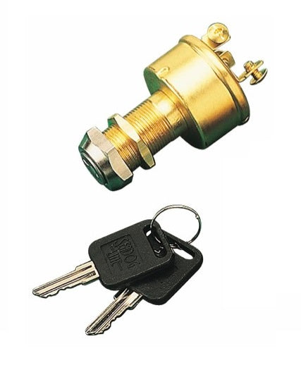 SEA DOG No Supplier Warranty Ignition Switch 420350-1 - Brass 3-Position Key