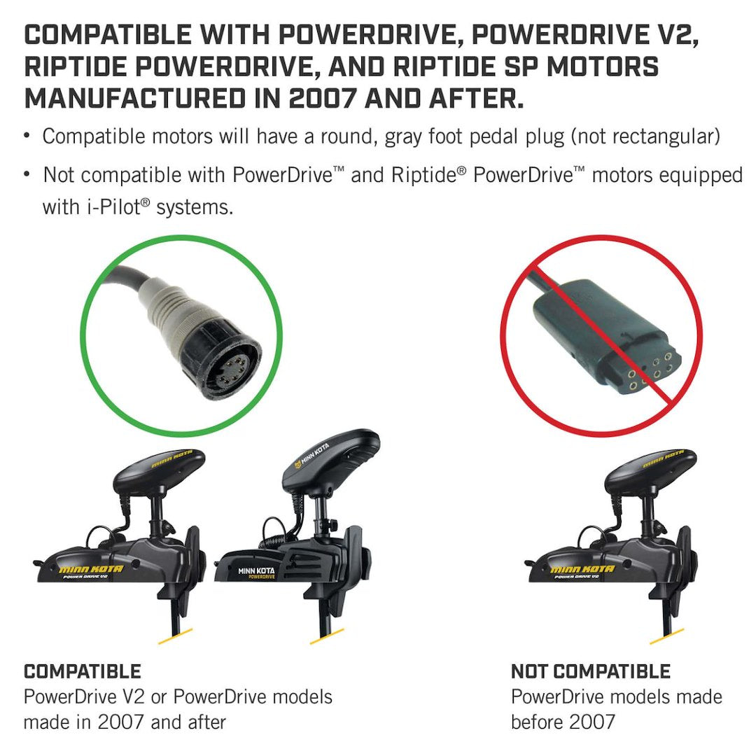 Minn Kota Momentary And Constant ON Switch Trolling Motor Foot Switch 1866070 - Powerdrive Blueth Pdl Corded