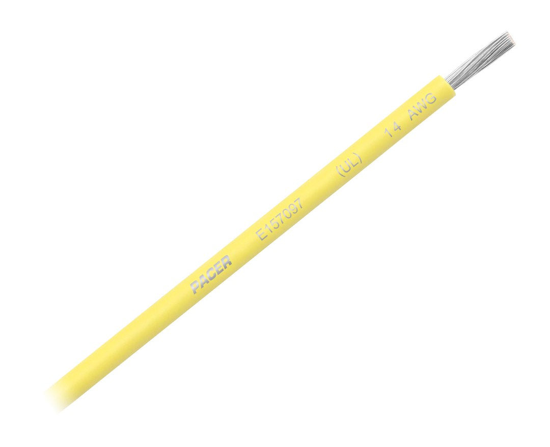Pacer No Supplier Warranty Primary Wire WUL14YL-100 - Youth Large 14 Awg UL TC 100FT RL