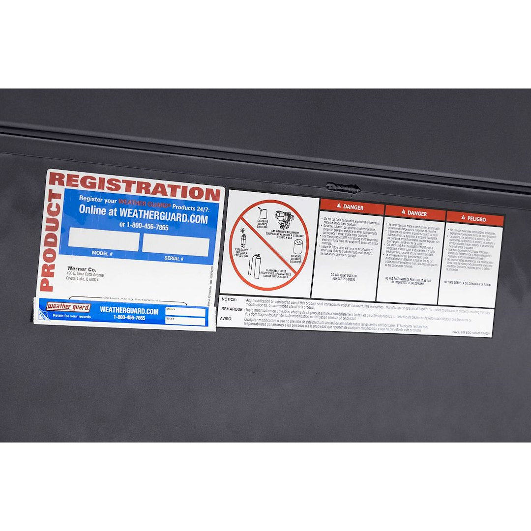 Weatherguard Limited Lifetime Warranty Tool Box 174-6-04 - LO-Side
