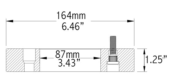 Revolution Increased Stability And Handling Wheel Adapter 5135/500-5475-B - 5X135 5-4.75 1.25 87 M12